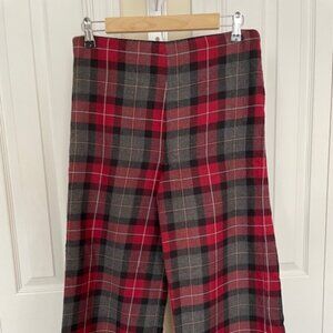 Plaid Wool Pants
